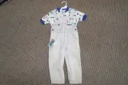 Bodygear 2-pc overalls bibs & short-sleeve shirt - Tools Theme Size 3T
