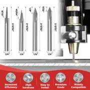 4Pcs Profile Carving Knife Carbide Engraving Cutter Tool Precision beMpG
