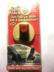 As Seen On TV Jupiter Jack Cellphone Car Speakerphone + Adapters NEW IN PACKAGE