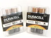 NEW 16 DURACELL Coppertop Alkaline C Batteries (2) 8-PACKS Exp: Dec 2025 t55