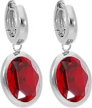 [Qudo] Tivola Creole Earrings Small Silver Stainless Steel