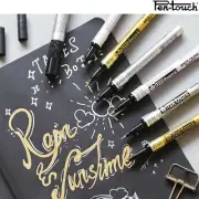 Sakura Permanent Opaque Metallic Paint Marker Pen Silver Gold Fine Medium Point
