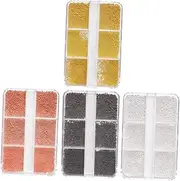 4 Boxes Pearl Armor Jewelry Beads Nail Jewels Nail Decor Decoration Nail Metal Nail Studs Nail Art Accessories Women Nail Studs Decorative Nail Studs Steel Ball