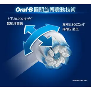 強強滾生活 【Oral-B 歐樂B】德國百靈 PRO1 3D電動牙刷（白色）