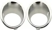 BWPEXZ Chrome Plated Decorative Ring Cover for Front Fog Lights, Compatible with Cooper R55 R56 R57 Gasoline Cars(1 Pair)