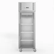 FED-X S/S Full Glass Door Upright Fridge - Commercial Drink Fridges (XURC600G1V) - XURC600G1V