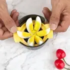 Boiled Egg Slicer Smooth Edge Divide Eggs 3-in-1 Boiled Egg Slicer Kitchen