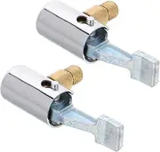 Ciieeo Quick Inflation Air Pump Connector Set 2pcs Clip on Adapter Deflation Chuck Threaded Nozzle for Car Bike Inflatable Beds