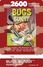 Replacement Game Cartridge Label - Bugs Bunny for Atari 2600