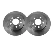 Rear Brake Rotor Set For 99-09 Volvo S60 S80 V70 XC70 T5 2.4T Base 2.0T QD48N5 (for: Volvo)