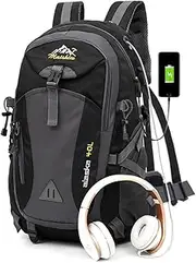 DEIUOGE 40L Waterproof Hiking Backpack for Men & Women Lightweight Trekking Rucksack Camping Daypack Backpack for Travelling Cycling Mountaineering,Outdoor Activities