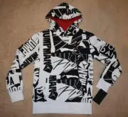 Jordan Boy's Kids Essential Pullover Hoodie 95A712-001 White/Black/Red NWT