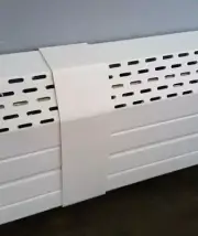 Baseboard Heat Cover Splice Plate Rust Resistant Composite Material Snaps Over