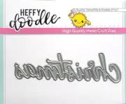Heffy Doodle CHRISTMAS Metal Word Craft Cutting Die 3.25" x 1" HFD0102
