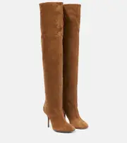 [Alaia] Alaïa Fluide 90 suede boots AU 5 brown