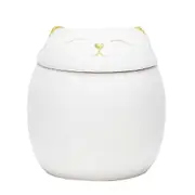 Cat Ceramic Tea Jar Kitchen Storage Jar Cartoon Cat Canister Mini Storage Jar