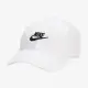 【NIKE 耐吉】帽子 棒球帽 運動帽 遮陽帽 U NK CLUB CAP U CB FUT WSH L 白 FB5368-100