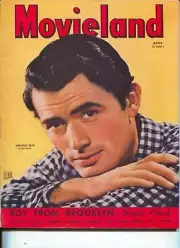 MAG: Movieland-Gregory Peck-Dane Clark-Bing Crosby-Lauren Bacall-March-1945