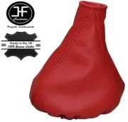 RED REAL LEATHER MANUAL GEAR GAITER FITS FIAT PANDA 2013+ CUSTOM NEW MADE IN UK