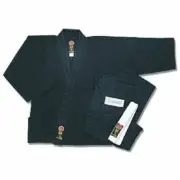 NEW! ProForce Gladiator Black Judo Uniform Gi with White Belt - Black - Sz 3
