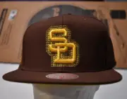 MLB San Diego PADRES Baseball Snapback Mitchell & Ness Hat cap Snap Back NWT