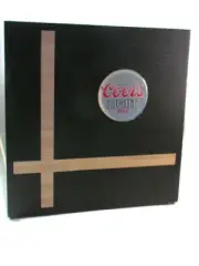 COORS LIGHT BEER Urn for Ashes Dark Ebony Wood Adult Cube