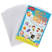 Auihiay 20 Pieces Sanded Shrink Plastic Sheets Shrink Films Papers Kids Creat...