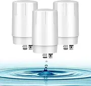 Crystal Pure Water Filter for Brita Basic Faucet Mount System Replacement Cartridge Refill Filter 3-Pack
