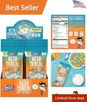 Healthy High Protein Keto Cereal - Delicious Low Carb Crunch - 8 Fruity Puffs