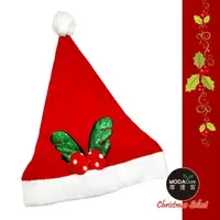 在飛比找momo購物網優惠-【交換禮物】摩達客-耶誕派對-綠亮片鹿角紅白圓點聖誕帽(小)
