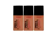 3x Australis Fresh & Flawless Full Coverage Foundation SPF 15 Caramel