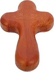 Ciieeo Wooden Cross Tabletop Decor Mini Holding Cross for Photo Prop Rustic Style Home Decor
