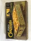 Vintage PYREX 2325-F Fireside Oblong Baking Dish / Decorated Metal Server NIB