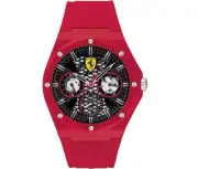 Scuderia Ferrari Aspire Red Silicone Men's Multi-function Watch