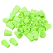 Bell End Stopper Cord Rope Lock for Drawstring Bag, Green 20pcs
