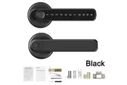 OZNALA Smart Fingerprint Door Lock Electronic Handle Digital Password Bluetooth Key APP(Black)