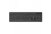 2.4Ghz Wireless Keyboard Mac Windows 106 Key Concave Keycap - Black