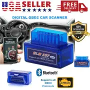 1Pcs Car Bluetooth OBD2 Scanner Code Reader OBDII ELM 327 Read Tool For iPhone