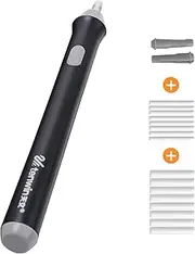 Electric Eraser Kit Pencil Eraser with 22 Eraser Refills Battery Operated Eraser Stationery Supplies for School Students Asts Drawing Painting Sketching Drafting ALKOY