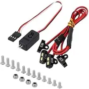 INJORA 4LED Rock Lights Kit with Controller for SCX10 TRX4 1/10 RC Crawler Upgrade, White