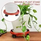 Potted Plant Flower Pot Tray Movable Round Frame Tray New Plant Stand