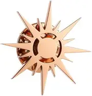 [HANMOZTION] Stainless Steel Solar Apollo Sun Brooch for Mens Lapel Pins