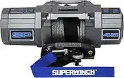 Superwinch 1145250 SP 45SR Powersports Winch 4500lb(2041kg) Single Line Pull with Hawse Fairlead 1/4" x 40' Synthetic Rope Corded Handheld Remote