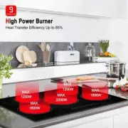 Electric Cooktop 30 Inch Bulit-in 5 Burners Ceramic Cooktop 8200W Timer Lock USA
