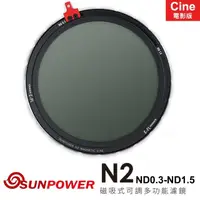 在飛比找momo購物網優惠-【SUNPOWER】N2 CINE ND0.3-ND1.5 