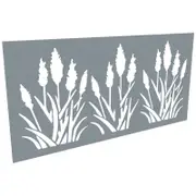 ProtectorAl 300 - 1200 x 1201 - 2400m Silver Brushed / Gloss White Bullrush Unframed Composite Decorative Panel