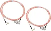 uxcell RG316 Coaxial Cables SMA Male Right Angle to BNC Male Right Angle Low Loss RF Coaxial Cable 6FT 50 Ohm Orange 2Pcs