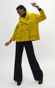 [Martin Grant] A-Line Wool Pea Coat