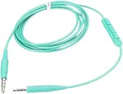 SEWACC Straight Pin to Stereo Audio Cable TPE Headphone Extension Wire for Sound Connection Inline Mic and Controls Compatible Ear Headphones
