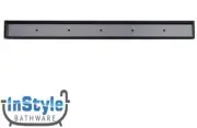 Brand New-600mm Tile Insert Floor Waste- MATT BLACK